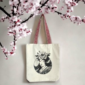 AWS: Peony Woman - Organic tote bag